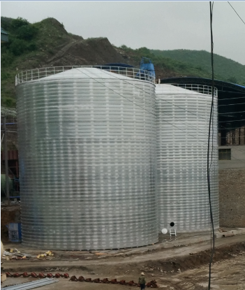 南江粮食钢板仓的安装全过程不用热焊接